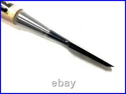 Japanese Oire Nomi Chisel 15mm by Ouchi Souke Hardwood Handle, Flat Blade Non-US