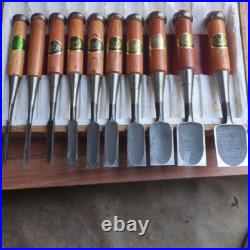 Japanese Oire Nomi Chisel Carpentry Wood Carving Hand Tool 10pcs Set USED Japanese Oire Nomi Chisel Carpentry Wood Carving Hand Tool 10pcs Set USED