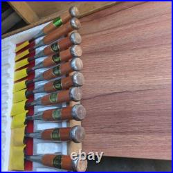 Japanese Oire Nomi Chisel Carpentry Wood Carving Hand Tool 10pcs Set USED Japanese Oire Nomi Chisel Carpentry Wood Carving Hand Tool 10pcs Set USED