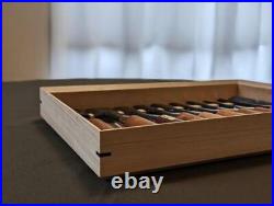 Japanese Oire Nomi Chisel Carpentry Wood Carving Hand Tool Box 10pcs USED