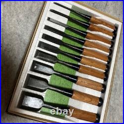 Japanese Oire Nomi Chisel Set 10pcs DIY Carpenter Woodworking Tool New JP #2810