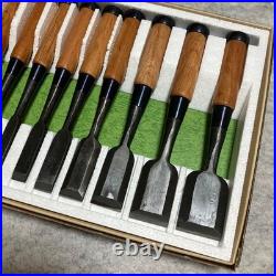 Japanese Oire Nomi Chisel Set 10pcs DIY Carpenter Woodworking Tool New JP #2810