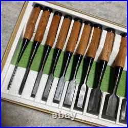 Japanese Oire Nomi Chisel Set 10pcs DIY Carpenter Woodworking Tool New JP #2810