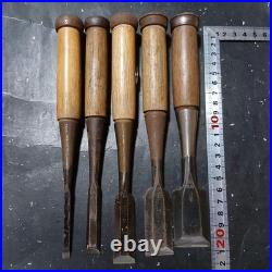 Japanese Oire Nomi Chisel Set 2bu to 1sun Koyama Woodworking Tools Signed #0302
