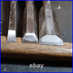 Japanese Oire Nomi Chisel Set 2bu to 1sun Koyama Woodworking Tools Signed #0302
