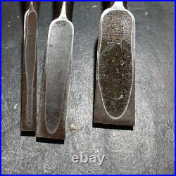 Japanese Oire Nomi Chisel Set 2bu to 1sun Koyama Woodworking Tools Signed #0302