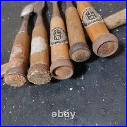Japanese Oire Nomi Chisel Set 2bu to 1sun Koyama Woodworking Tools Signed #0302