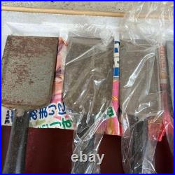 Japanese Oire Nomi Chisel Set of 10 Unused Wooden Handles Maker Labels with Box