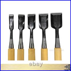Japanese Oire Nomi Chisel Set of 10 by Tensho Forged Steel-Gumi Handle-Unused Japanese Oire Nomi Chisel Set of 10 by Tensho Forged Steel-Gumi Handle-Unused