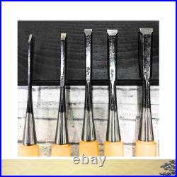 Japanese Oire Nomi Chisel Set of 10 by Tensho Forged Steel-Gumi Handle-Unused Japanese Oire Nomi Chisel Set of 10 by Tensho Forged Steel-Gumi Handle-Unused