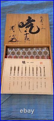 Japanese Oire Nomi Chisels Akatsuki Carpentry Hand Tools Set Woodcarving Box