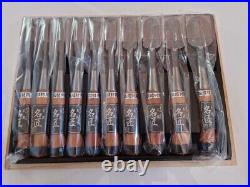 Japanese Chisel Set – 3-Piece Toshikazu Nomi Oire Woodworking Chisels (9mm, 15mm, 24mm)