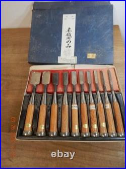 Japanese Oire Nomi Chisels Set 10pcs SEARS SET Carpenter Tools From Japan 942812