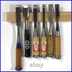 Japanese Oire Nomi Chisels Set of 6 Carpentry Tools Japan