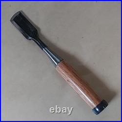Japanese Oire Nomi Ura Maru Chisel 24mm Yasuki Steel Wooden Handle Unused