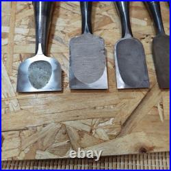 Japanese Oire Nomi Woodworking Chisel Set of 10 With Handmade Wood Case