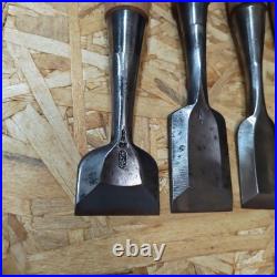 Japanese Oire Nomi Woodworking Chisel Set of 10 With Handmade Wood Case