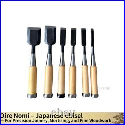 Japanese Ouchi Oire Nomi Chisel Set White Oak Handle Japan Woodworking