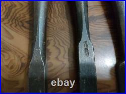 Japanese Tataki Nomi Timber Chisels Set of 4 Used