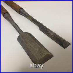 Japanese Tsuki Nomi Oire Nomi Chisel Set Fox Trademark Vintage Carpentry Tool