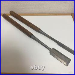 Japanese Tsuki Nomi Oire Nomi Chisel Set Fox Trademark Vintage Carpentry Tool