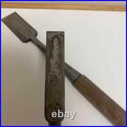 Japanese Tsuki Nomi Oire Nomi Chisel Set Fox Trademark Vintage Carpentry Tool