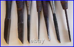 Japanese Vintage Chisel Oire Nomi 7 set Wood Working Tools N033