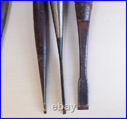 Japanese Vintage Chisel Oire Nomi 7 set Wood Working Tools N033