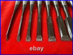 Japanese Wood Chisel Set bench chisel oire nomi Shin-do 10 Pairs Akio Tasai