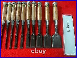 Japanese Wood Chisel Set bench chisel oire nomi Shin-do 10 Pairs Akio Tasai