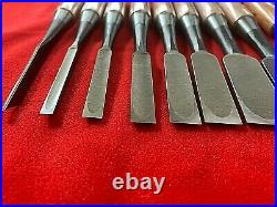 Japanese Wood Chisel Set bench chisel oire nomi Shin-do 10 Pairs Akio Tasai