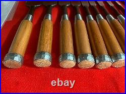 Japanese Wood Chisel Set bench chisel oire nomi Shin-do 10 Pairs Akio Tasai