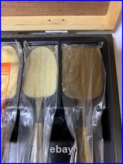 Japanese Woodworking Chisel Set 10pcs Oire Nomi Specialized Thin Blade with Box