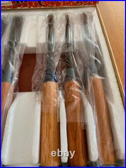 Japanese Yoshinaga Oire Nomi Chisel Set 10pcs Red Oak Handle 1 Missing 12mm