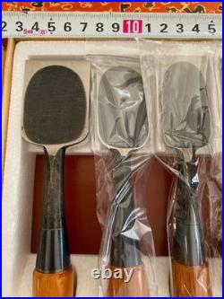 Japanese Yoshinaga Oire Nomi Chisel Set 10pcs Red Oak Handle 1 Missing 12mm