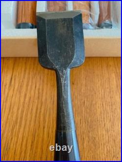 Japanese Yoshinaga Oire Nomi Chisel Set 10pcs Red Oak Handle 1 Missing 12mm