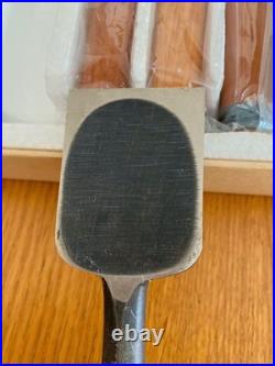 Japanese Yoshinaga Oire Nomi Chisel Set 10pcs Red Oak Handle 1 Missing 12mm