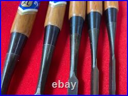 Japanese chisel Oire nomi Set of 10 3mm~42mm Kikuhiromaru