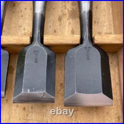Japanese chisel Oire nomi Set of 10 Kikuhiromaru Used From Japan