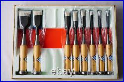 Japanese chisel Oire nomi Set of 8 Kikuhiromaru Unused From Japan