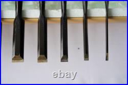 Japanese chisel Oire nomi Set of 8 Kikuhiromaru Unused From Japan Japanese chisel Oire nomi Set of 8 Kikuhiromaru Unused From Japan