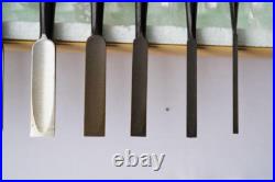 Japanese chisel Oire nomi Set of 8 Kikuhiromaru Unused From Japan Japanese chisel Oire nomi Set of 8 Kikuhiromaru Unused From Japan