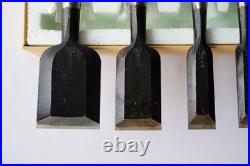 Japanese chisel Oire nomi Set of 8 Kikuhiromaru Unused From Japan Japanese chisel Oire nomi Set of 8 Kikuhiromaru Unused From Japan