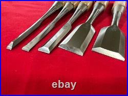 Japanese chisel Set 5P Oire nomi All HSS Blade 6,9, 15,30,36mm