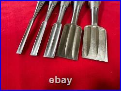 Japanese chisel Set 5P Oire nomi All HSS Blade 6,9, 15,30,36mm