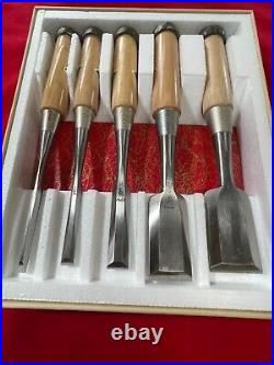 Japanese chisel Set 5P Oire nomi All HSS Blade 6,9, 15,30,36mm