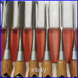 Japanese chisel Set of 10 oire nomi Handle red oak Shinku Juho NEW