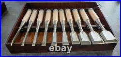 Japanese chisel Set of 10 oire nomi Kokkei Bamboo section