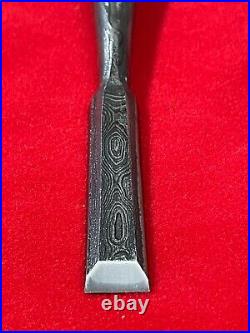 Japanese chisel oire nomi 15mm (Mokume) Blue Steel#2