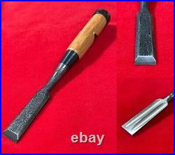 Japanese chisel oire nomi 18mm (Mokume) Blue Steel#2